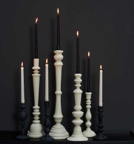 Foto met kandelaren en kaarsen